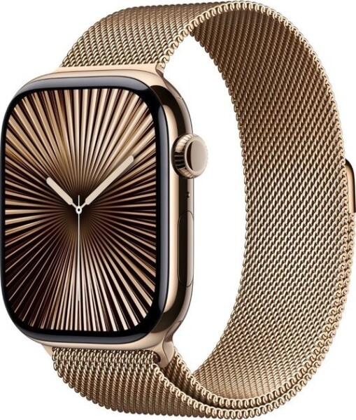 Apple Watch 10 GPS + Cellular 46mm Gold Titanium Milanese Loop Zrokový (MC7T4QF/A)