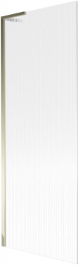 MEXEN/S - Next L vaňová zástena FIX 70 x 150, prúžky, zlatá 895-070-000-03-09-50