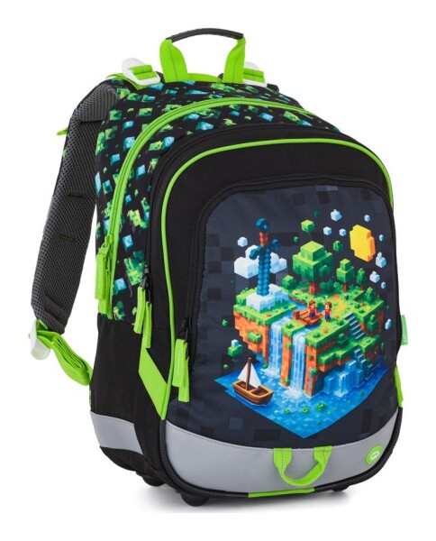 Školský batoh Bagmaster ALFA 26 B Pixel World