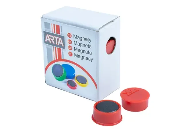 ARTA Magnety priemer 16mm červené (10ks v balení) (DI-M16-cervena)