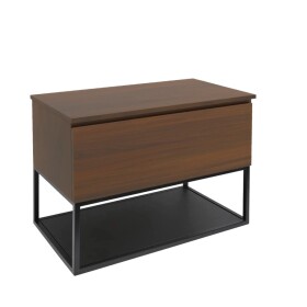 Kúpeľňová skrinka s krycou doskou SAT B-Way 59x30x45 cm orech mat BWAY60NUTDESK BWAY60NUTDESK
