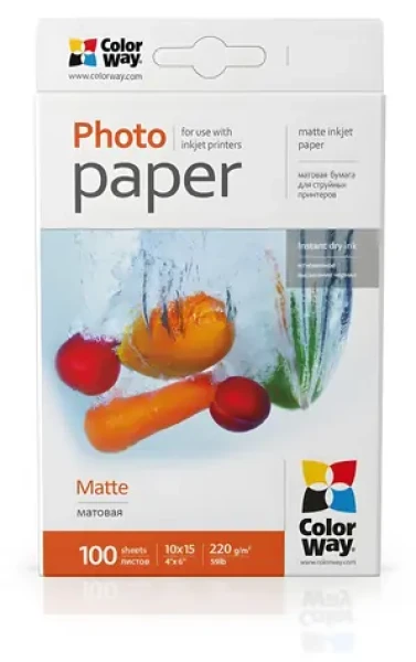 Colorway Fotopapier / Matný / 10x15 / 220g/m2 / 100 listov (PM2201004R)