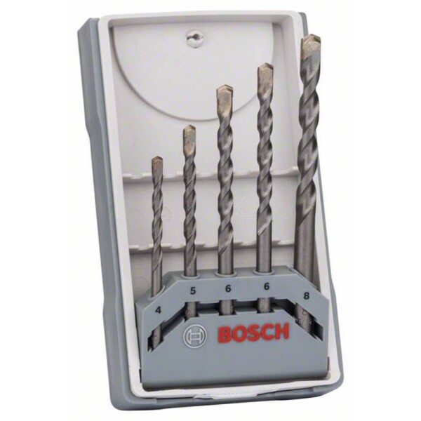 Bosch Accessories CYL-3 2607017080 tvrdý kov sada vrtákov do betónu 5-dielna 4 mm, 5 mm, 6 mm, 6 mm, 8 mm valcová stopka 1 sada; 2607017080