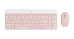 Logitech MK470 Slim ružová / Bezdrôtová sada klávesnice a myši / US layout (920-011322)