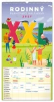 NOTIQUE Rodinný plánovací XXL 2027 / Nástenný kalendár / 33 × 64 cm / slovenské kalendárium