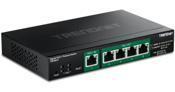 Trendnet Switch 5- Port Gigabit PoE++ / Switch / PoE++ / PoE passthrough / managed (TPE-B541)
