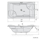 POLYSAN - DUO obdĺžniková vaňa 200x120x45cm, biela 16111