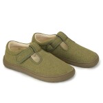 Chlapčenské barefoot papuče KIRBY KHAKI, Protetika, zelená - 24
