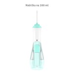 TrueLife AquaFloss Lite biela / ústna sprcha / Priemer trysky 0.6 mm / 2 trysky / 3 režimy / objem nádržky 200 ml / IPX7 (TLAQFL)