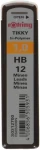 Rotring Tuhy 1.0mm - HB 12 ks / Tuhy do mikroceruzky (S0312700)