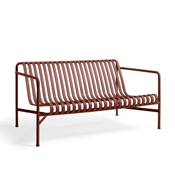 HAY Vonkajšia lavica Lounge Sofa Palissade Iron Red
