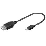 PremiumCord USB redukcia kábel USB A/female - Micro USB/male 20cm (8592220011123)