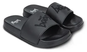 BAAGL Šľapky Logo Black veľ. 33 / Protišmyková EVA podrážka / Ľahký materiál