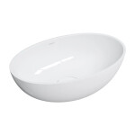 OMNIRES - SHELL M+ umývadlo na dosku, 50 x 32 cm, biela lesk SHELL500UNBP