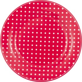 GREEN GATE Porcelánový tanier Dotty Red