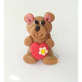 Figúrka na tortu medvedík 5 cm z kokosovej hmoty - Fagos - Fagos