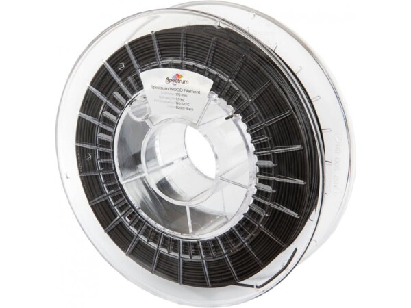 Spectrum WOOD filament ebony black 1,75 mm 0,5 kg