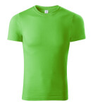 Tričko s farbou unisex jablkovo zelené XS