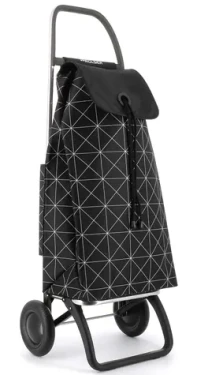 Rolser I-Max Star 2 čierno-biela / Nákupná taška na kolieskach / 2 kolieska / objem 43 l / nosnosť 50 kg
