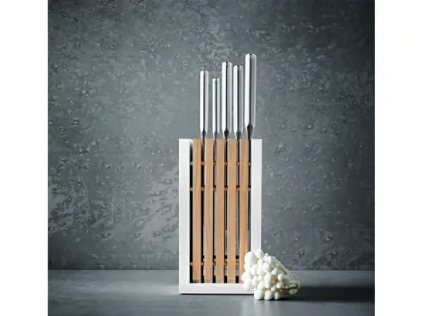 Wüsthof Classic White / Blok s nožmi / 5 ks / nôž na chlieb 23 cm / Solingen (1090270502)