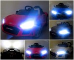 Mamido Elektrické autíčko Audi R8 Sport s čiernym prevedením, EVA kolesami a koženým ovládačom