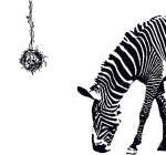 Veselá Stena Samolepka Zebra