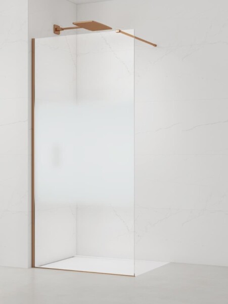 Sprchová zástena SAT Walk-in 110 cm brúsený rose gold SATBWI110MPPRRG SATBWI110MPPRRG