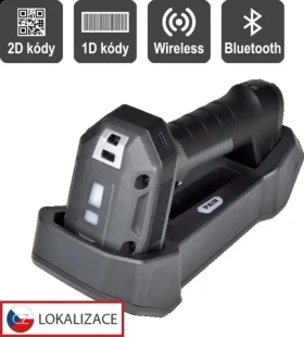 Virtuos HW-857 tmavo šedá / Snímač 2D čiarových kódov / Bluetooth / 2,4 GHz / USB / IP65 (EHE0018)