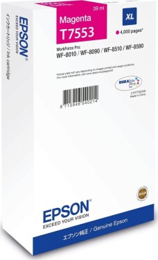 Epson Epson originln ink C13T75534N, T7553, XL, magenta, 4000str., 39ml, 1, ks, Epson WorkForce Pro WF-8590DWF