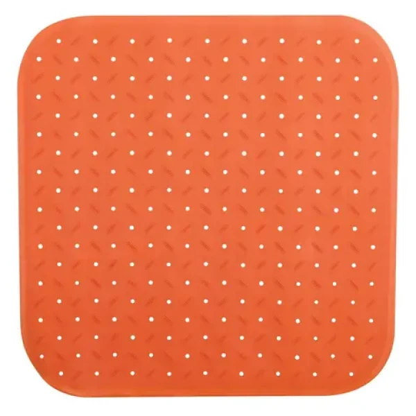 MSV CLASS Premium protišmyková podložka do sprchy oranžová / SBS kaučuk / 54 x 54 cm