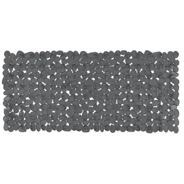 Spirella RIVERSTONE tmavo šedá / Protišmyková podložka do vane / PVC / 75 x 36 cm