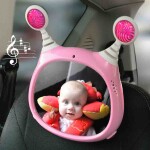 BENBAT Zrkadlo do auta aktívne s melódiami Oly Pink 0m+
