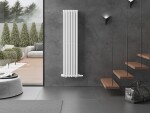 MEXEN - Dallas vykurovací rebrík/radiátor 1600 x 360 mm, 1039 W, biela W214-1600-360-00-20