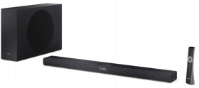 Sharp 2.1ch Ultra-slim Dolby Atmos/DTS Virtual: X Soundbar with Wireless Subwoofer | HT-SBW320 | 360 W | Bluetooth | Black | Wireless connection