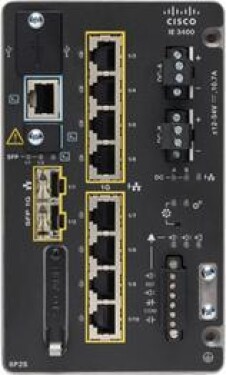 Cisco Catalyst IE3400 Zarządzany L2/L3 Gigabit Ethernet (10/100/1000) Obsługa PoE Čierny