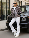 Dámska prechodná bunda v leopardej ružovej farbe FashionStreet TY5550 XXL