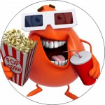 Jedlý papier príšerka s popcornom 19,5 cm - Pictu Hap - Pictu Hap