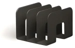 Durable ECO Stojan na katalógy čierna / Stojan na katalógy / recyklovaný plast / 3 priehradky / 215x165x210 mm (776101)