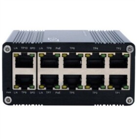 Exsys EX-62025PoE 10-portowy przemysłowy switch PoE mini niezarządzalny