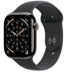 Apple Watch 11 GPS 42mm Jet Black Alu Sport Band M/L Czarny (MEQU4ET/A)