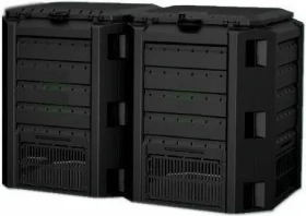 Prosperplast Kompostér MODULE COMPOGREEN 800 l - čierna / Objem 800 L / Rozmery 135x72 cm / Výška 82.6 cm / Plast (IKLM800C-S411)