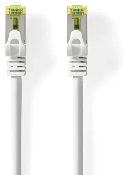 Nedis 10m biela / Sieťový kábel / CAT7 / S/FTP / RJ45 / LSZH / Snagless (CCGB85420WT100)