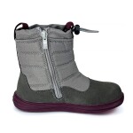 Detská zimná barefoot obuv s membránou Bugga RUBA Grey B00197-09 - 27