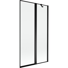 MEXEN - MIST vaňová zástena 100x150 cm 6mm f+s, čierna, okraj, pravá 8A9-100-011-70-70-P