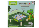 Mamido Edukatívna magnetická tabuľa Dino puzzle zelená s korálkami