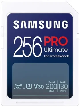 Samsung PRO Ultimate SDXC 256GB / UHS-1 / Class 10 / U3 / Čítanie: 200MBps / Zápis: 130MBps (MB-SY256S/WW)