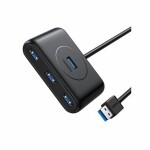 Ugreen Dokovacia stanica 0.5m čierna / 4X USB-A 3.0 (F) (6957303822904)