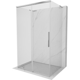 MEXEN/S - Rox-3S L sprchový kút 3 stenný, posuvný 90 x 75, transparent, chróm 8C2L-090-075-01-00-3S