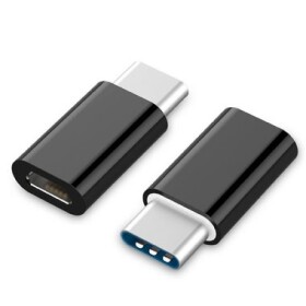 Gembird adaptér USB 2.0 Type-C (M) na MicroUSB (F) čierna / OTG / vhodné pre telefóny (A-USB2-CMmF-01)