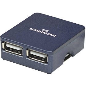 Manhattan 4 porty USB 2.0 hub modrá; 160605